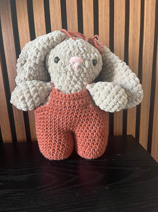 Bunny Stuffy with Overalls